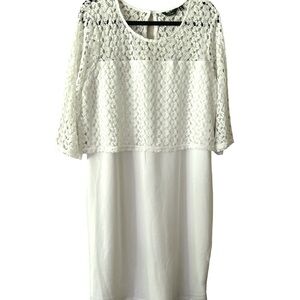 Millie Gabriella White Lace Dress Women's Size 2X